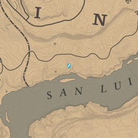 Map of Dinosaur Bone Location