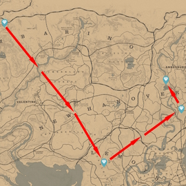 The Poisonous Trail Treasure Hunt map order